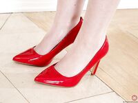 Maya Kendrick In Little White Lace Panties And Red Heels!