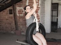 Nekane Sweet Fine Ass In A Tire Swing!