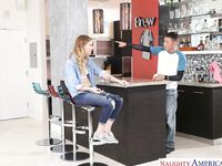 Alex Blake Gets Fucked On A Counter Top!