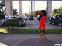 Aaliyah Hadid In A Sexy Red Dress Fucking On The Bang Bus!