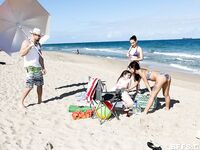 Gigi Flamez, Gina Valentina and Martina Angel Spend A Day At The Beach And Then Fuck Jmac!