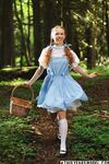 Dolly Little Out In The Woods Doing Cosplay!