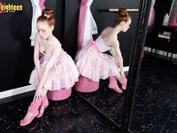 Dolly Little In And Out Of Her Ballerina Leotard!