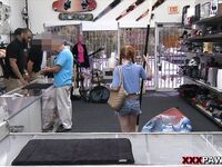 Dolly Little Fucking And Sucking At A Porn Shop!