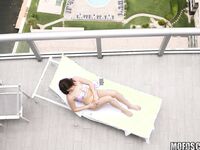 Kylie Quinn Fucking in String Bikini On A Balcony!