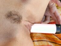 Celeste Star Puts A Vibrator Into Her Sexy Pussy Hole!