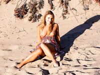 Aurora Snow Out At The Beach Getting Nude!