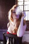 Faye Reagan Smoking In Her Slutty Bustier!