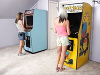 Kacey Jordan In Lesbian Video Game Fun!