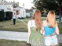 Nikki Rhodes Gives Scarlett Pain A Cum Snowball!