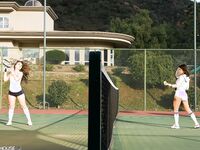 Lucious Lopez And Kristina Rose Tennis Play!