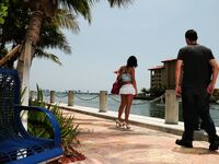 Ricki White Shows That Ass Off While In Miami!