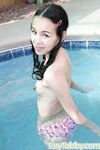 Amai Liu Flashes Her Pussy By The Pool!