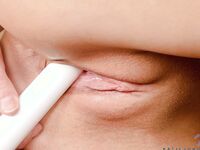 Katie Jordan Takes Her White Vibrator For A Spin!