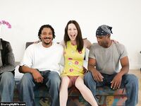 Rayveness having Sex With Two Big Black Cocks For Her Cuckold!