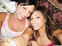 Melanie Jane And Ivy Winters Enjoy Each Other And Then A Cock For A Threesome!