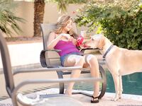 Michelle Maylene Relaxes Out By The Pool!