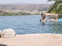 Jacia Stevens Out In The Pool Soaking Up The Sun And A Cock!