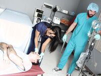 Shazia Sahari Takes Off The Scrubs And Sucks And Fucks!