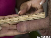 Abella Anderson Sucks His Small Cock In Front Of Her Girlfriends!