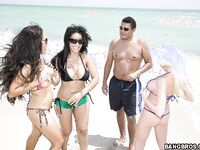 Elena Heiress Day On South Beach Turns Into An Orgy!