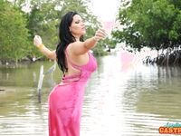 Angelina Castro Outdoors In Pink!