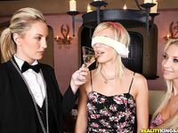 Hayden Hawkens Birthday Involves Two Blondes Doing Lesbian Stuff To Her!