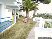 Franceska Jaimes Is Fucking In Someones Front Yard!