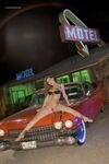 Melissa Jacobs Gets Naked Outdoors On A Caddy!