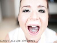 Annabelle Lee Takes A Big Mouthful Of Man Juice!