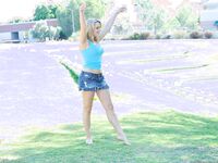 Mia Malkova Flashes Her Assets In The Park!