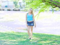 Mia Malkova Flashes Her Assets In The Park!