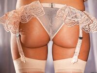 Nadia Aria In Her Flesh Colored Lingerie!