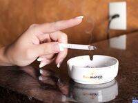 Bruna Castro In Her Bra And Panties Smoking A Cigarette!