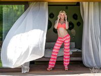 Aubrey Kate's String Bikini gets Her Fucked By The Pool Guy!