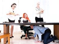 Aspen Brooks Topping Ass At The Office!