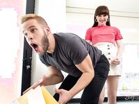 Natalie Mars Gets Her Roommate To Stick His Cock In Her Asshole!