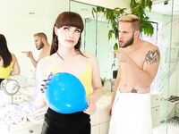 Natalie Mars Gets Her Roommate To Stick His Cock In Her Asshole!