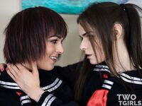 Kira Crash Hooks Up With Aubrie Scarlett After School!