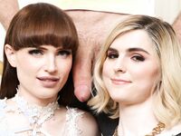 Ella Hollywood Bare Back Threesome Pictures With Natalie Mars!