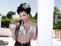 Holly Harlow Ends Up In Just Her Pearls And Heels!