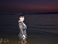 Kelly Clare Nude At The Beach At Night!