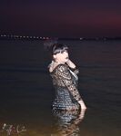 Kelly Clare Nude At The Beach At Night!