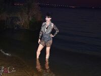 Kelly Clare Nude At The Beach At Night!