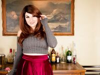 Bailey Jay Pulls Up Her Sweater And Drops Her Skirt!