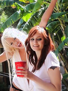 Phoenix Askani Has Group Sex At A Pool Party!