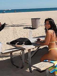 Rose Monroe Goes From The Beach To His Place For Sex!