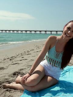 Aidra Fox Sucking A Dick On The Beach!