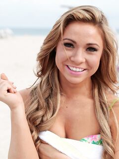 Katerina Kay At The Beach In A String Bikini!