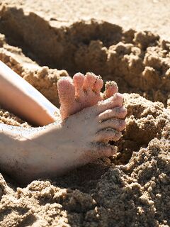 Sloan Kendricks All Sandy On The Beach!